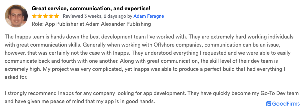 inapps client review mobile development 