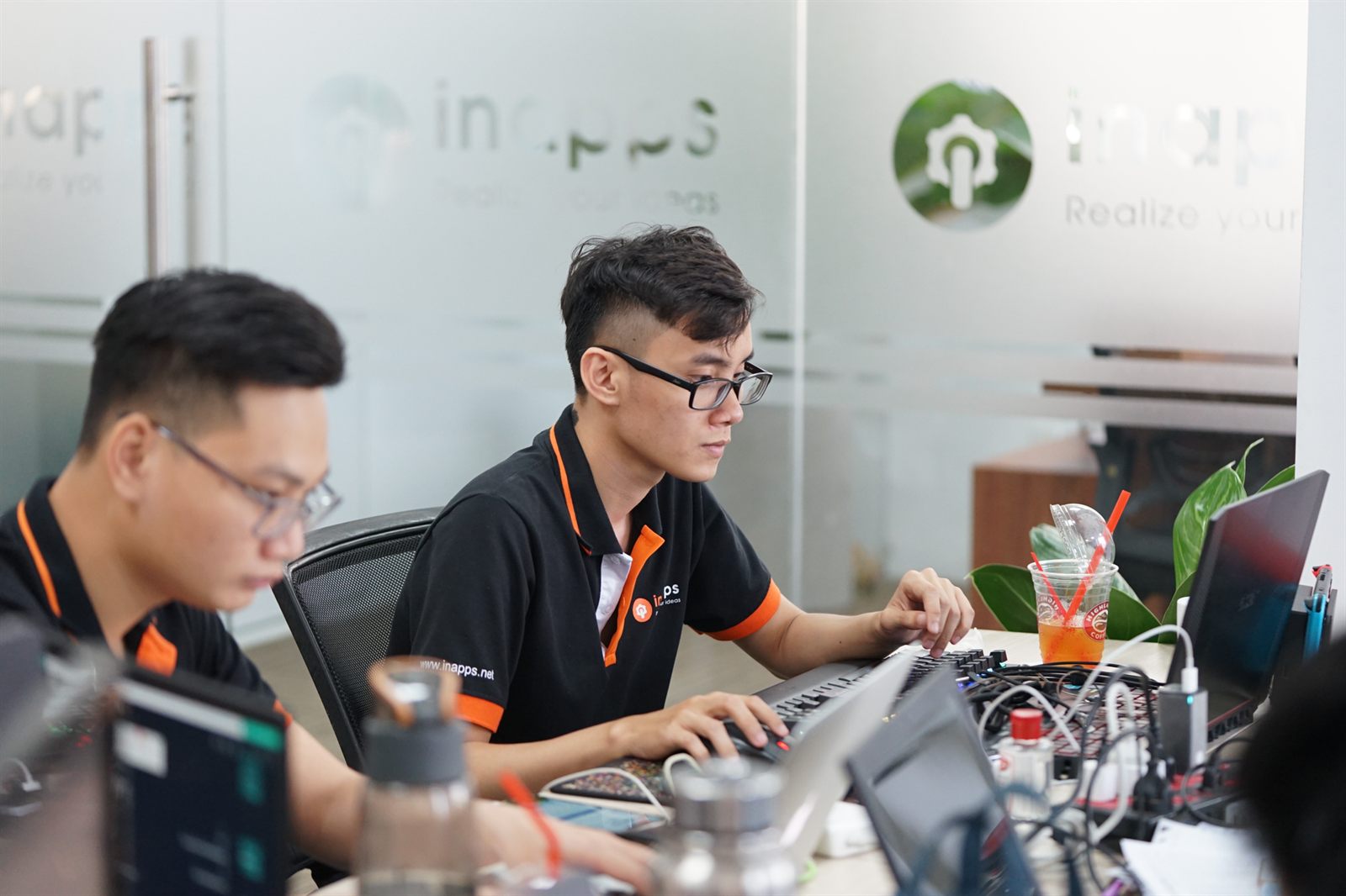 InApps engineers at work in the Ho Chi Minh City office