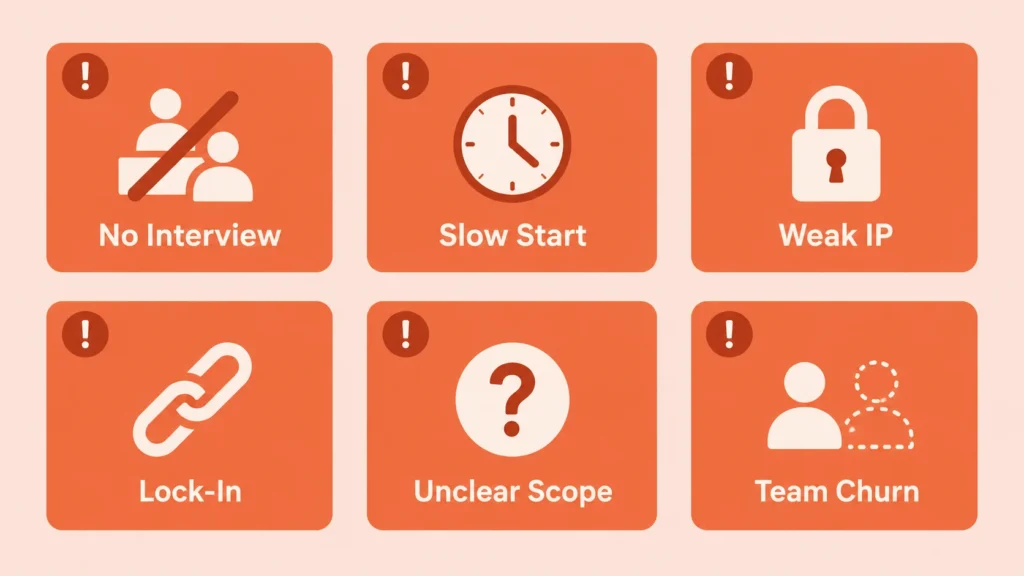 Staff augmentation partner red flags - 6 warning signs to end a vendor conversation early