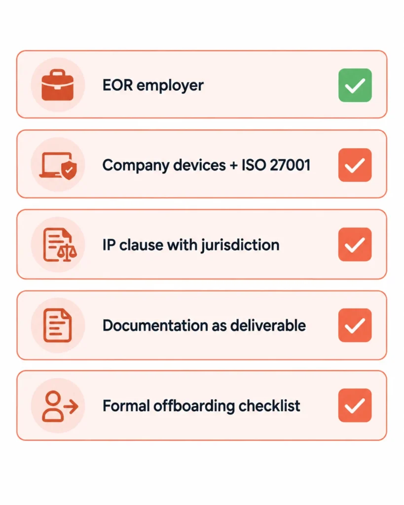 Staff augmentation risk mitigation checklist - 5 essential controls before signing